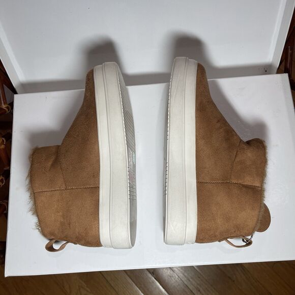 J/slides Nia Womens Waterproof Suede Bootie Size 8M Brown Faux Fur WORN ONCE - Picture 7 of 13